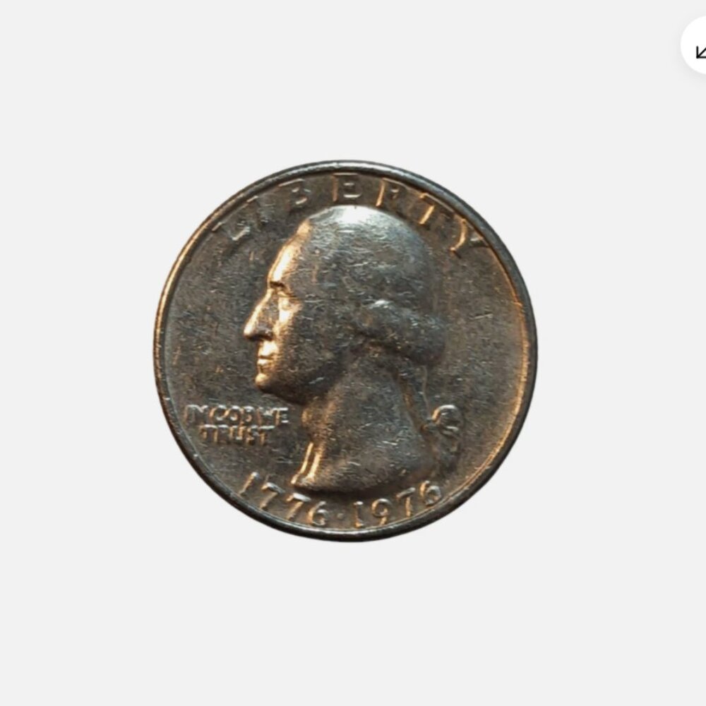 1776-1976 - Bicentennial Washington Quarter Dollar Coin NO MINT MARK